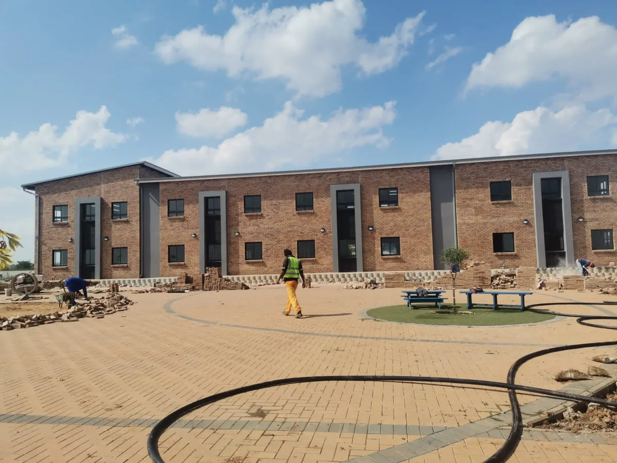 School construction site